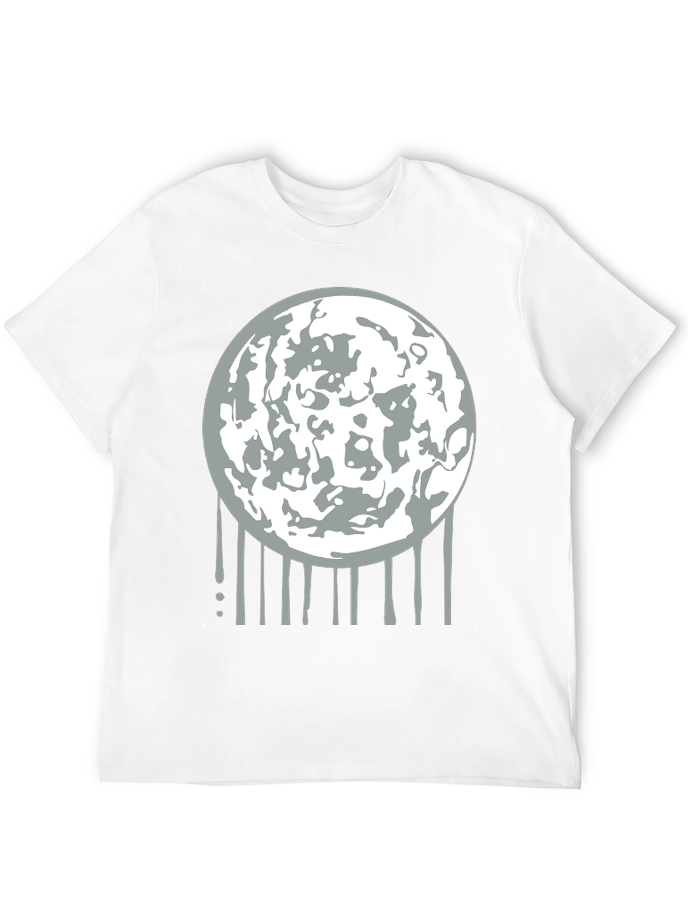 Lunar Drip Graphic Tee - Modern Streetwear