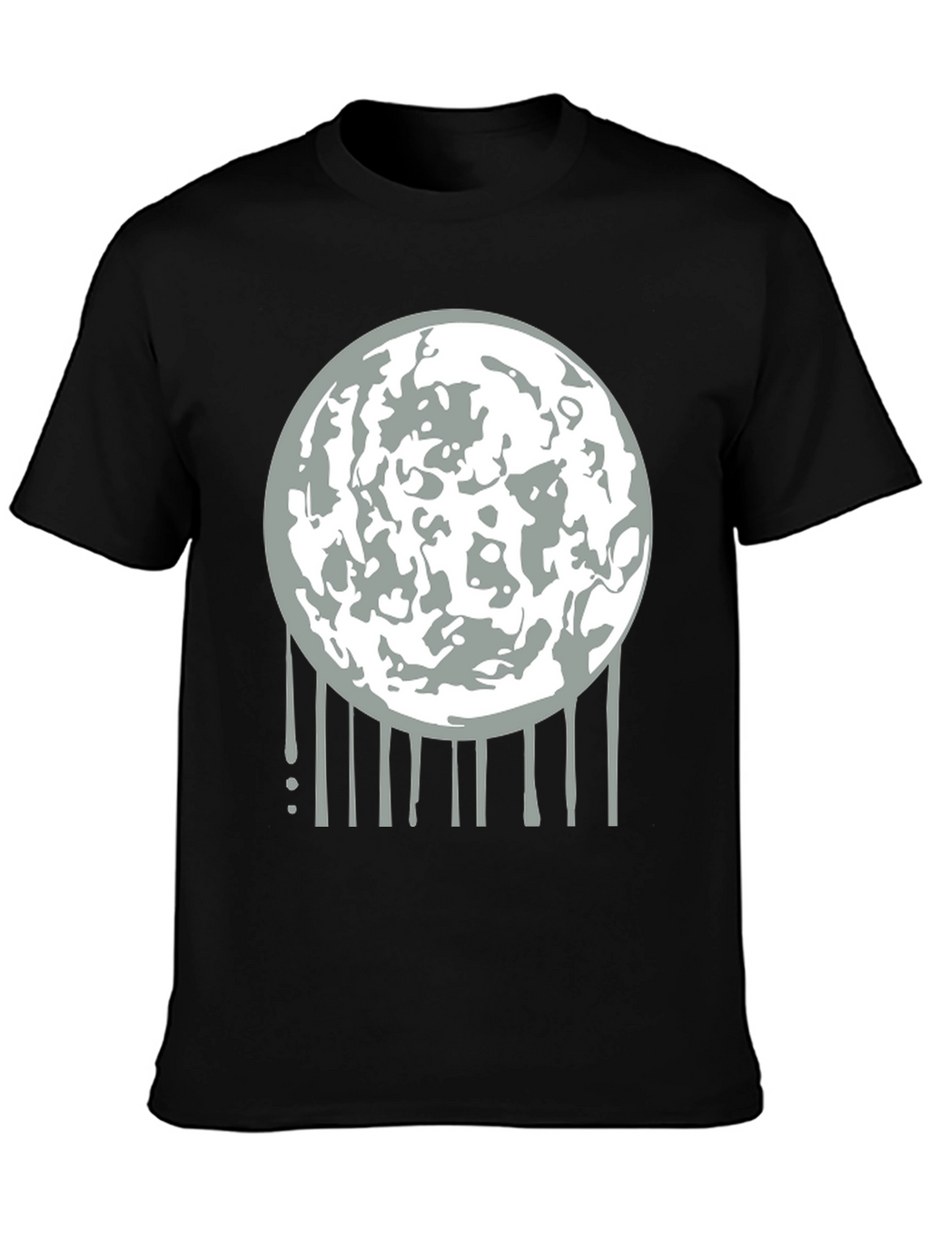 Lunar Drip Graphic Tee - Modern Streetwear