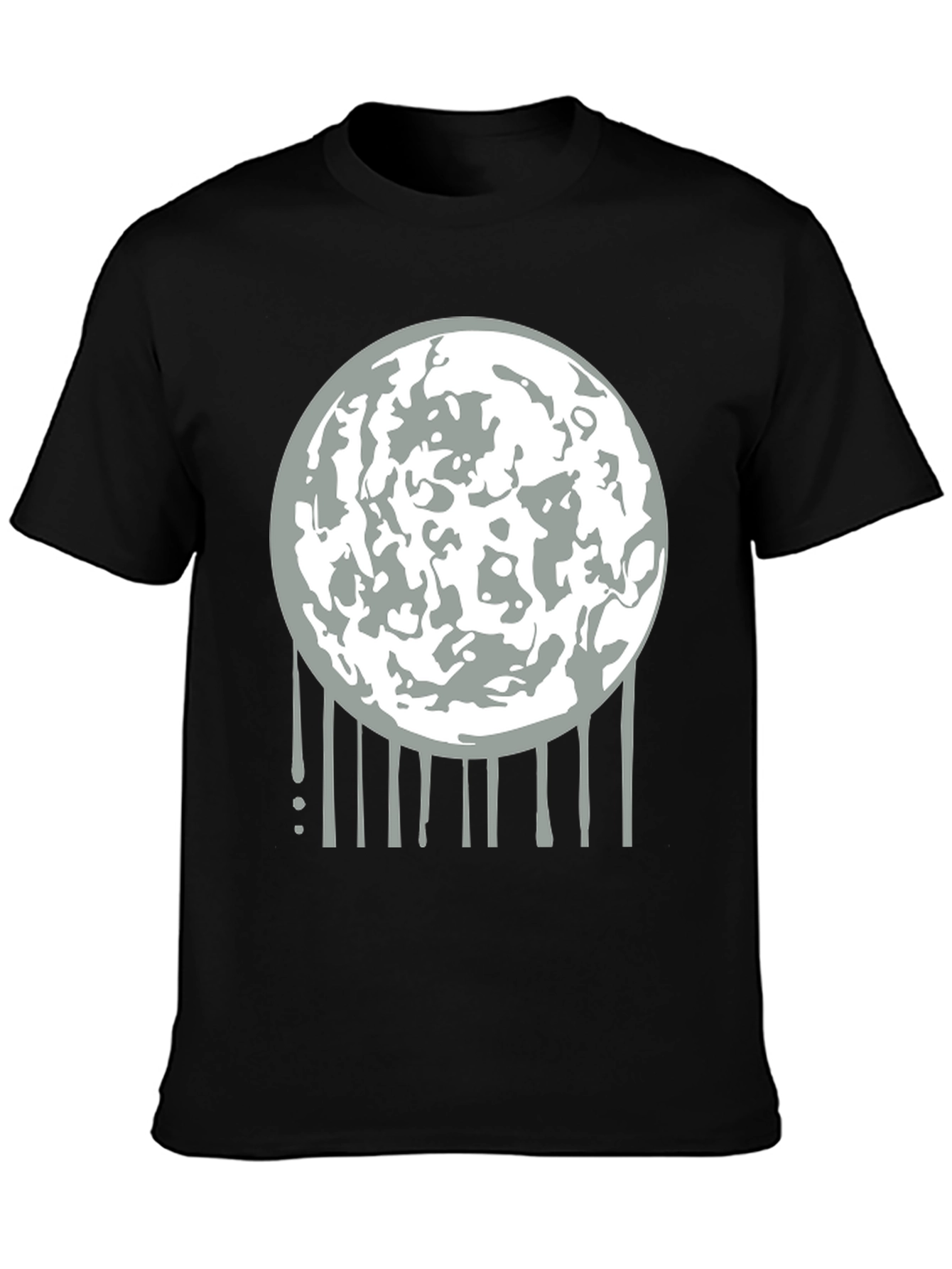 Lunar Drip Graphic Tee - Modern Streetwear