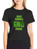 Make America Emo Again Graphic Tee - Black