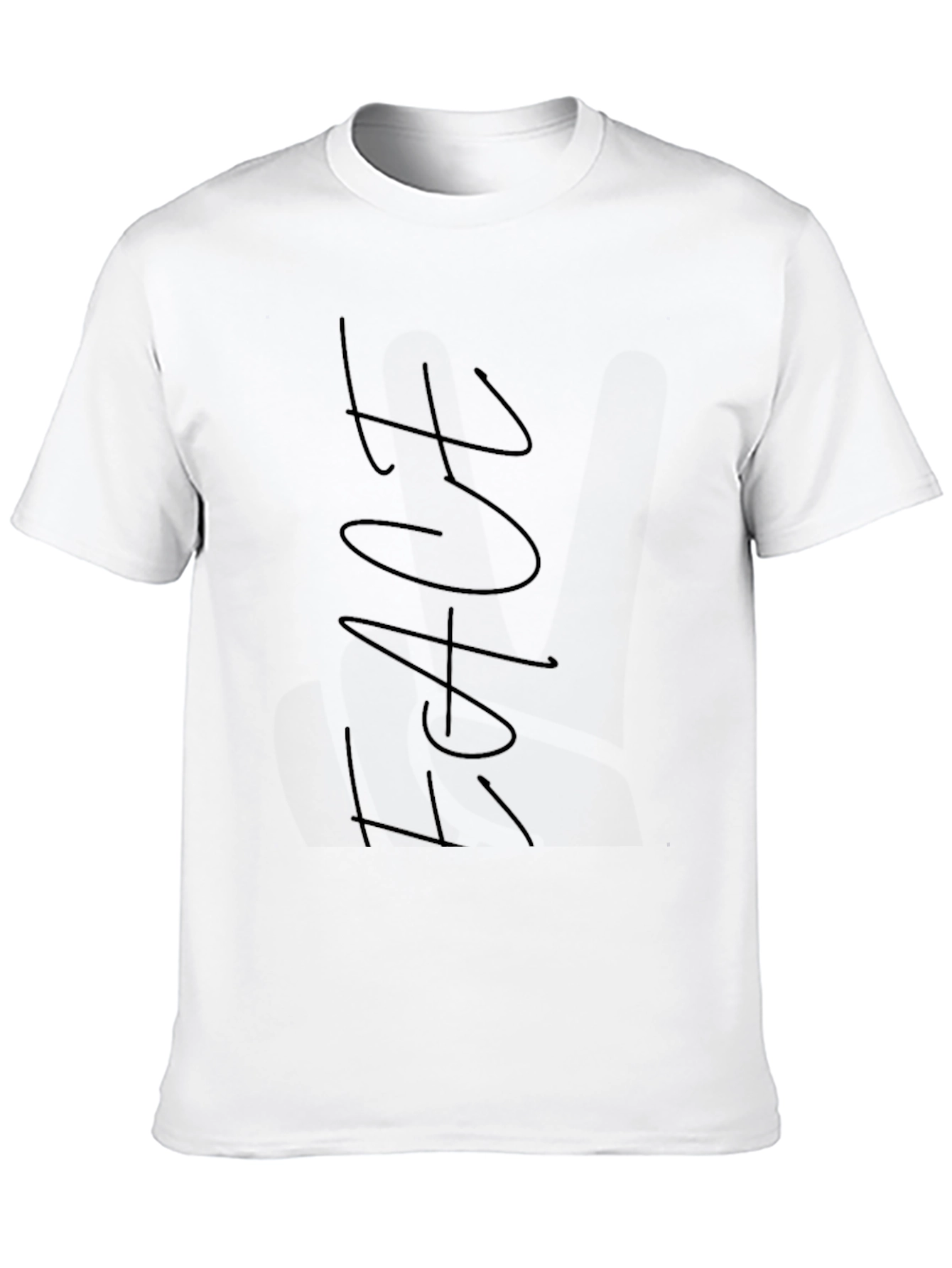 Stylish Black T-Shirt with Modern Graphic