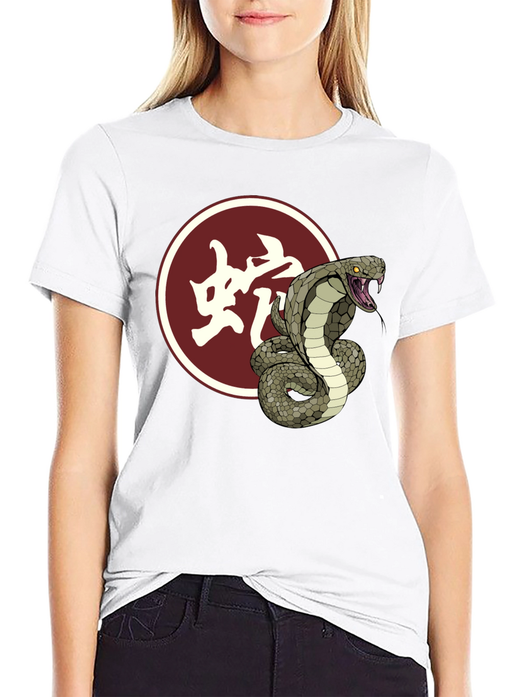 Cobra Snake Graphic Tee - Stylish Black T-Shirt