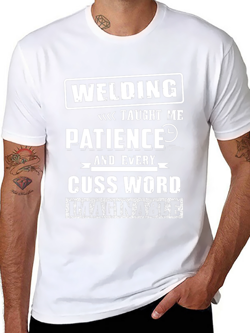 Welding Taught Me Patience Funny T-Shirt