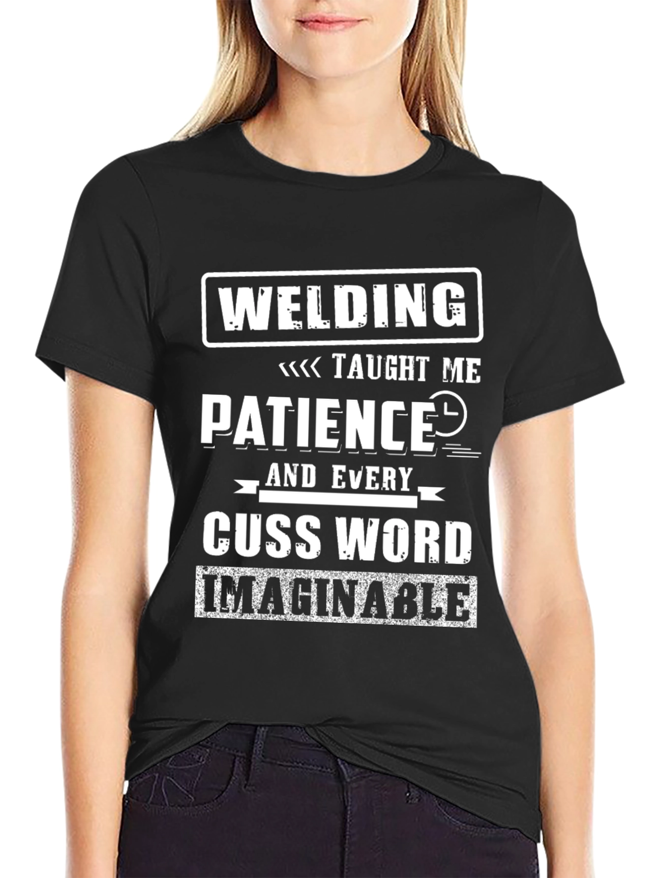 Welding Taught Me Patience Funny T-Shirt
