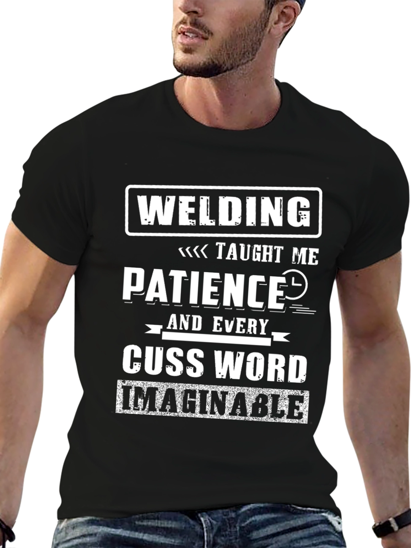 Welding Taught Me Patience Funny T-Shirt