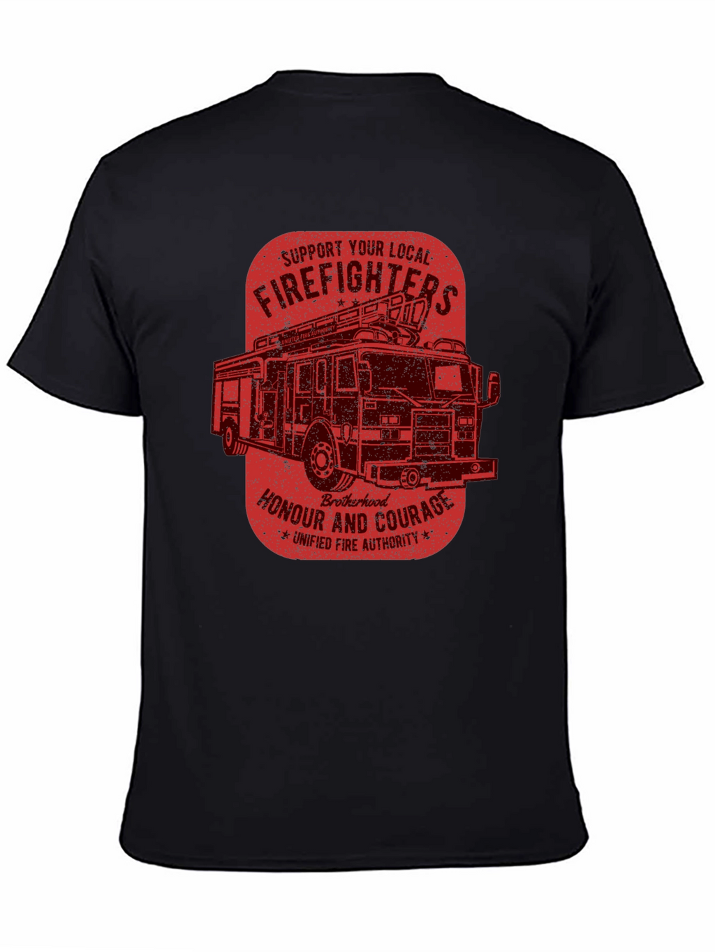Firefighter Support T-Shirt - Honor and Courage
