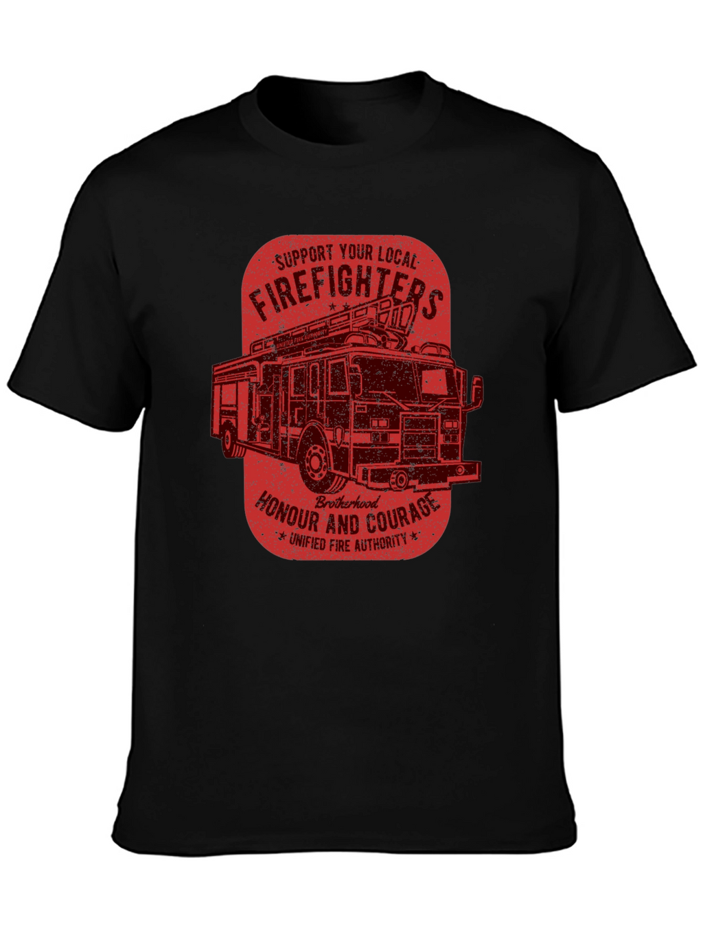 Firefighter Support T-Shirt - Honor and Courage
