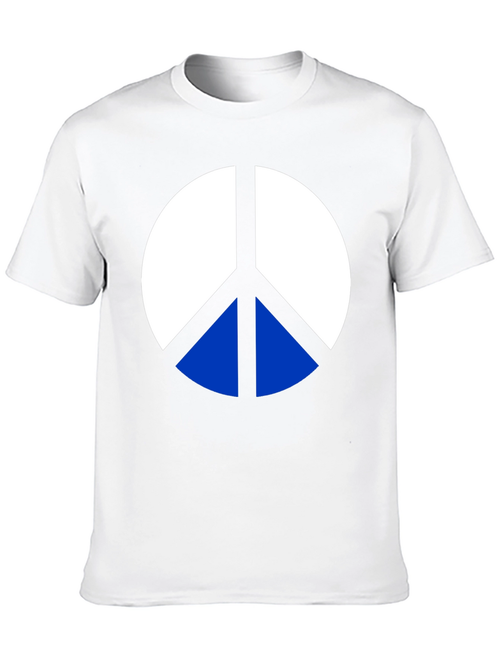 Peace Symbol Graphic Tee - Mens Black Cotton T-Shirt