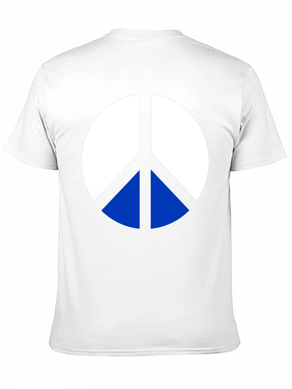 Peace Symbol Graphic Tee - Mens Black Cotton T-Shirt