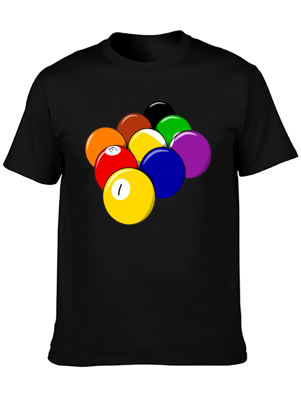 Pool Balls Graphic T-Shirt