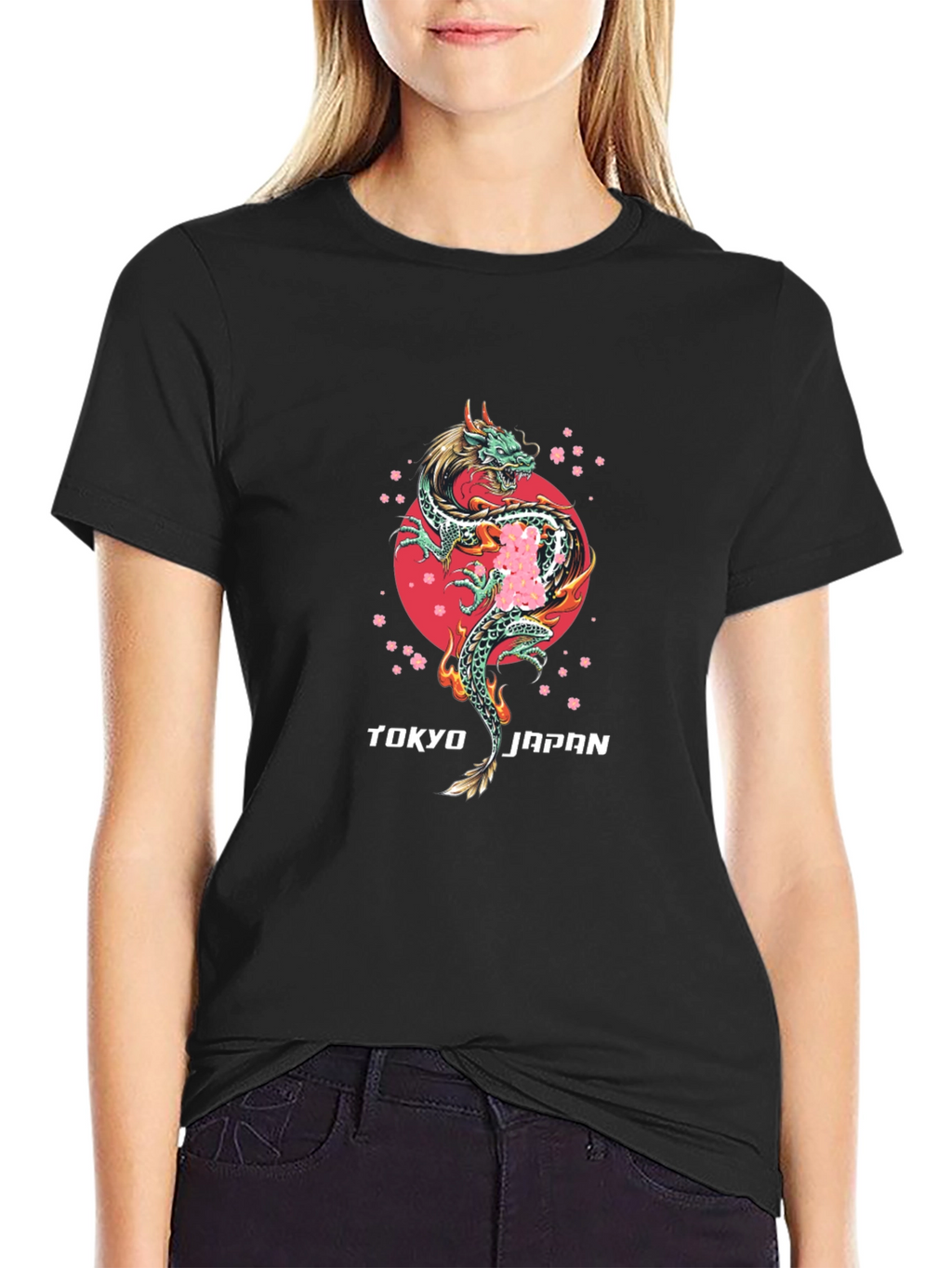 Tokyo Japan Dragon Graphic T-Shirt