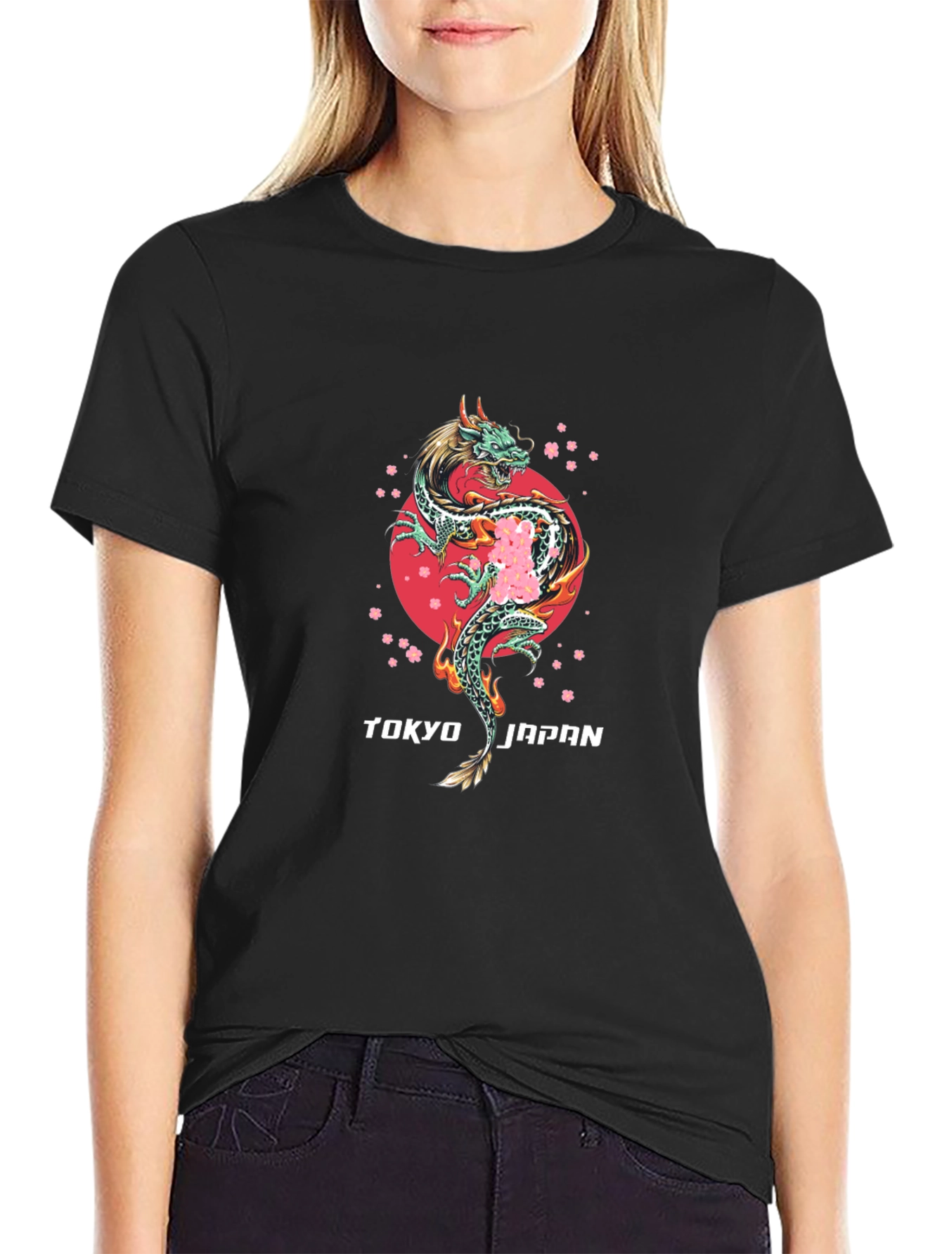 Tokyo Japan Dragon Graphic T-Shirt