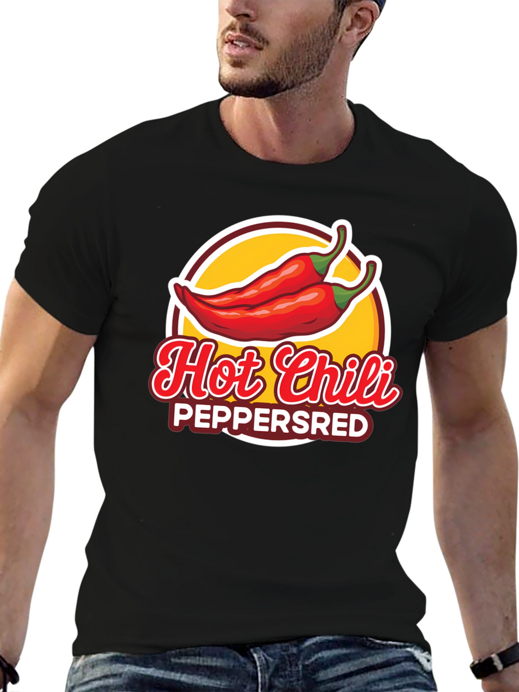 Hot Chili Peppers Graphic T-Shirt - Black