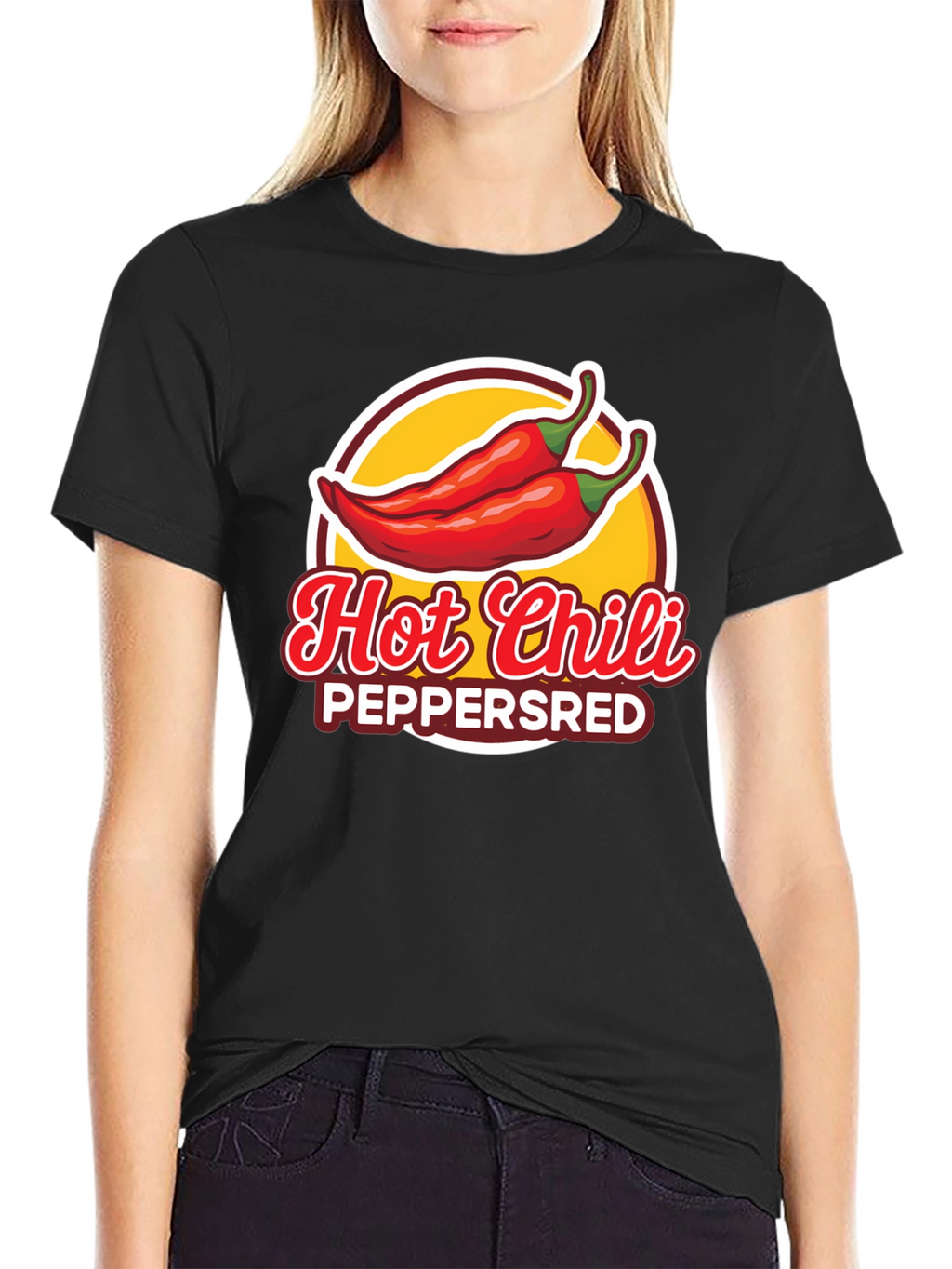 Hot Chili Peppers Graphic T-Shirt - Black
