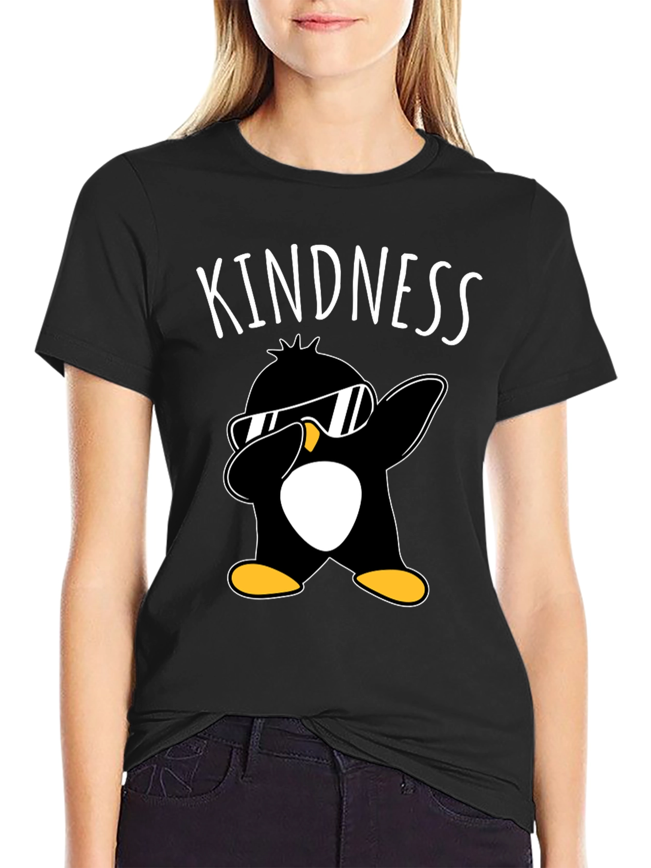 Kindness Penguin Dabbing T-Shirt - Unisex