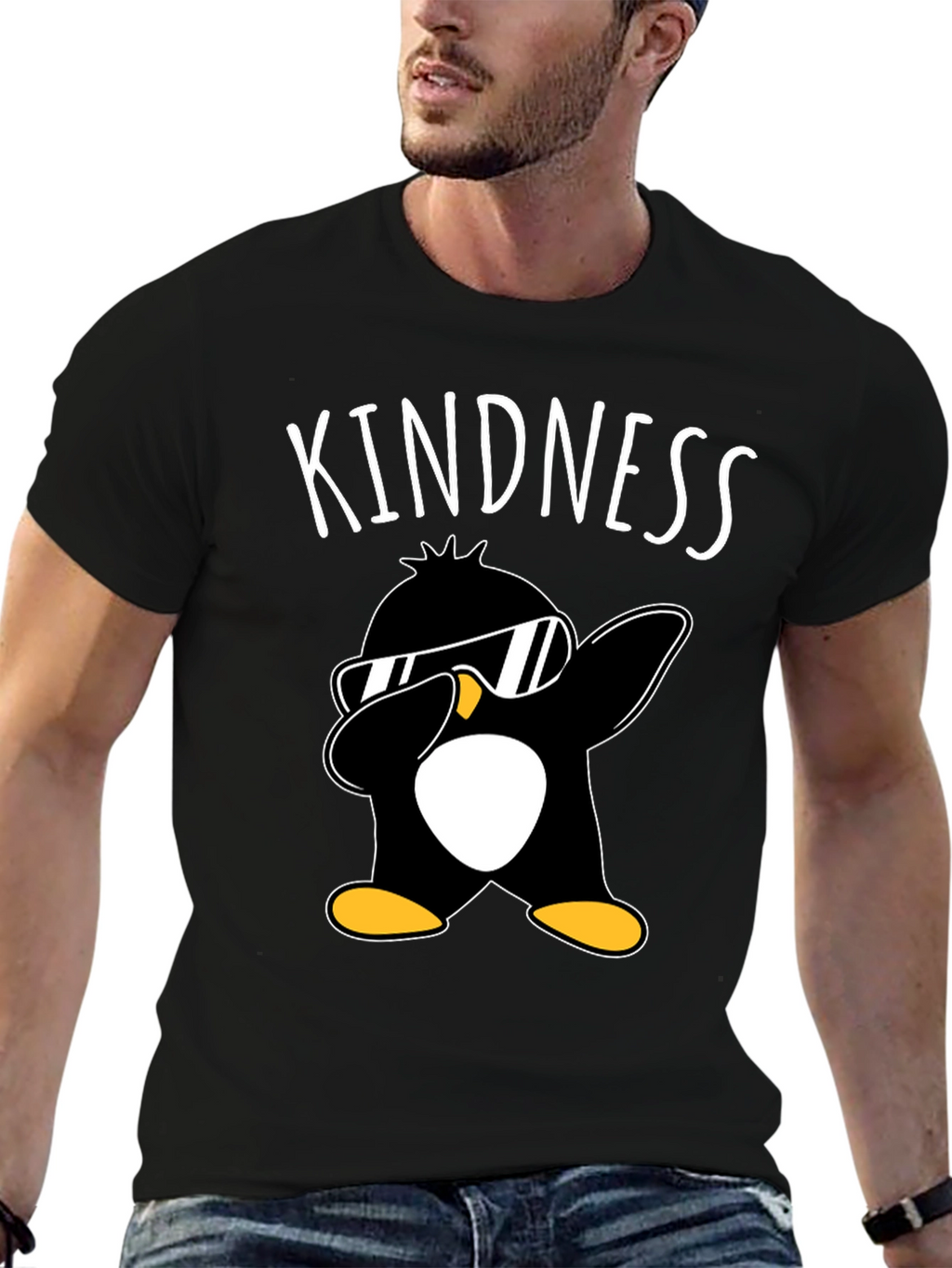 Kindness Penguin Dabbing T-Shirt - Unisex