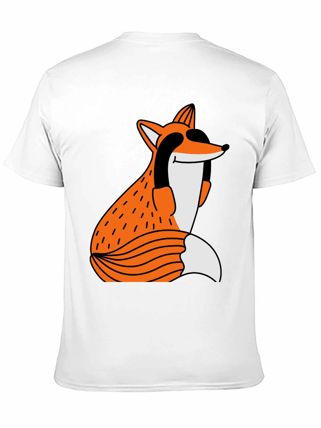 Funky Fox Graphic Tee - Unisex Black T-Shirt