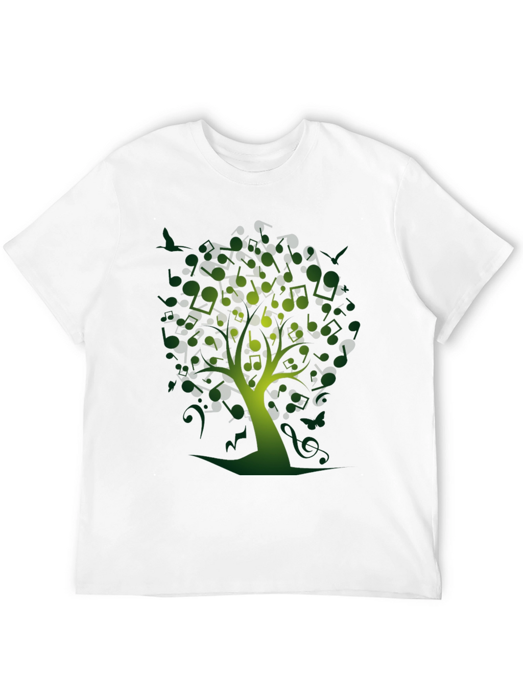Musical Notes Tree Graphic Tee