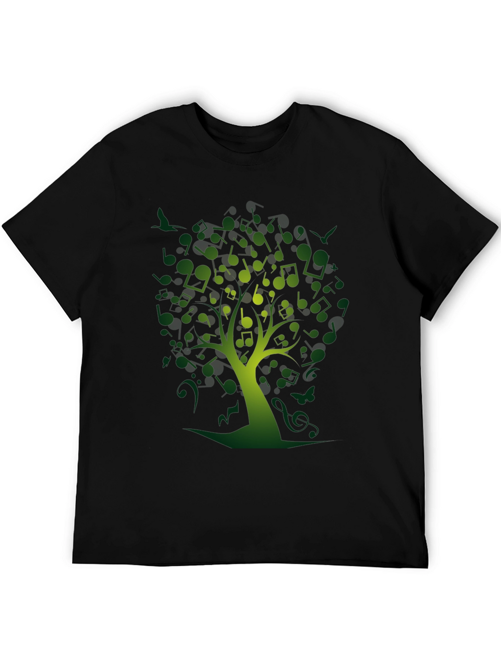 Musical Notes Tree Graphic Tee