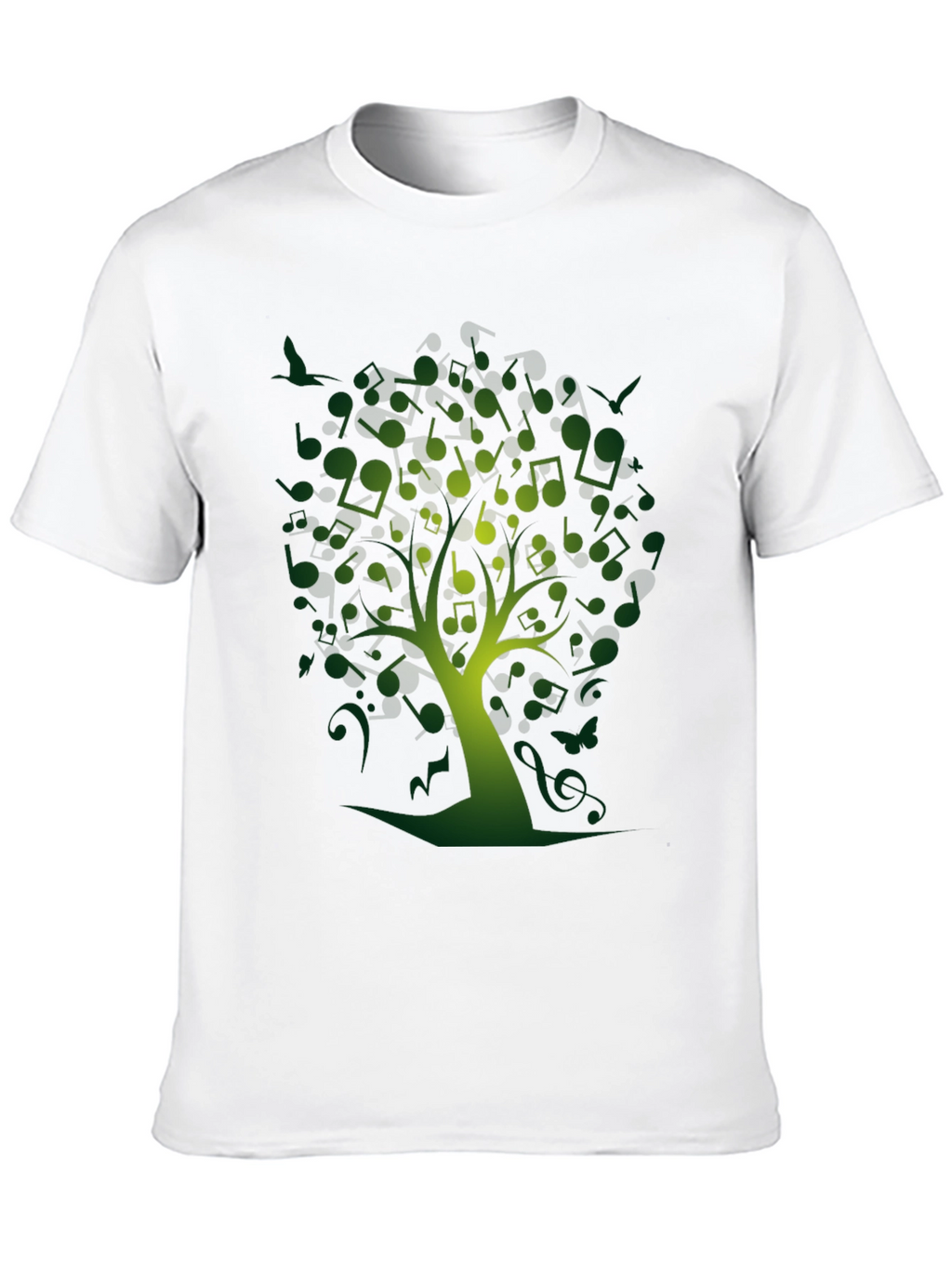 Musical Notes Tree Graphic Tee