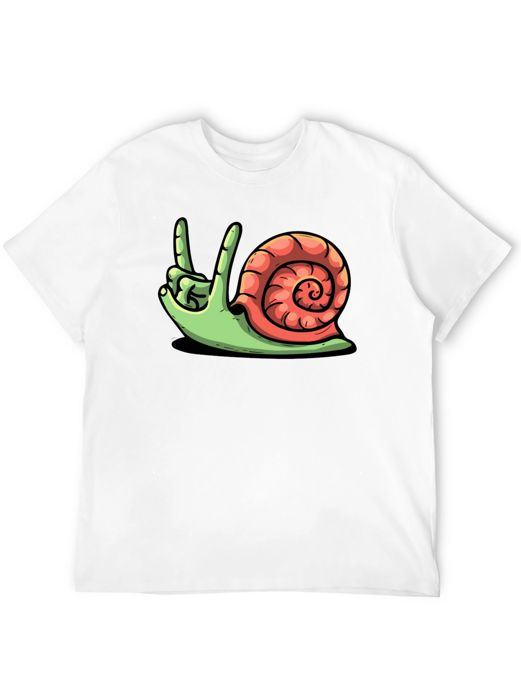 Rock On Snail Graphic T-Shirt