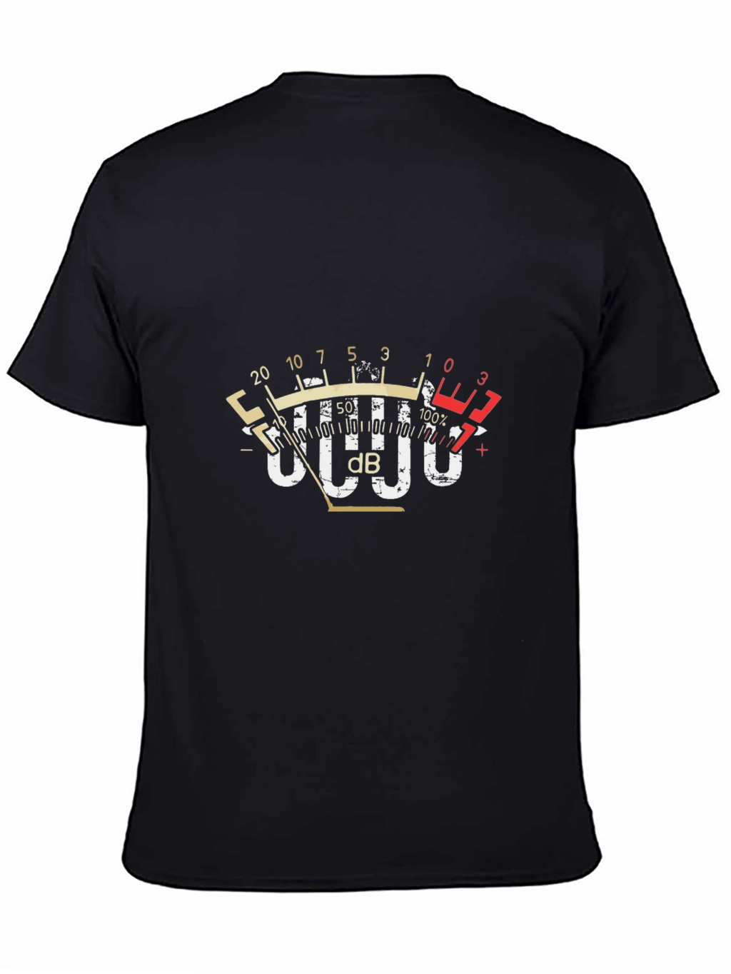 Sound Meter Graphic Tee - Black Cotton Blend