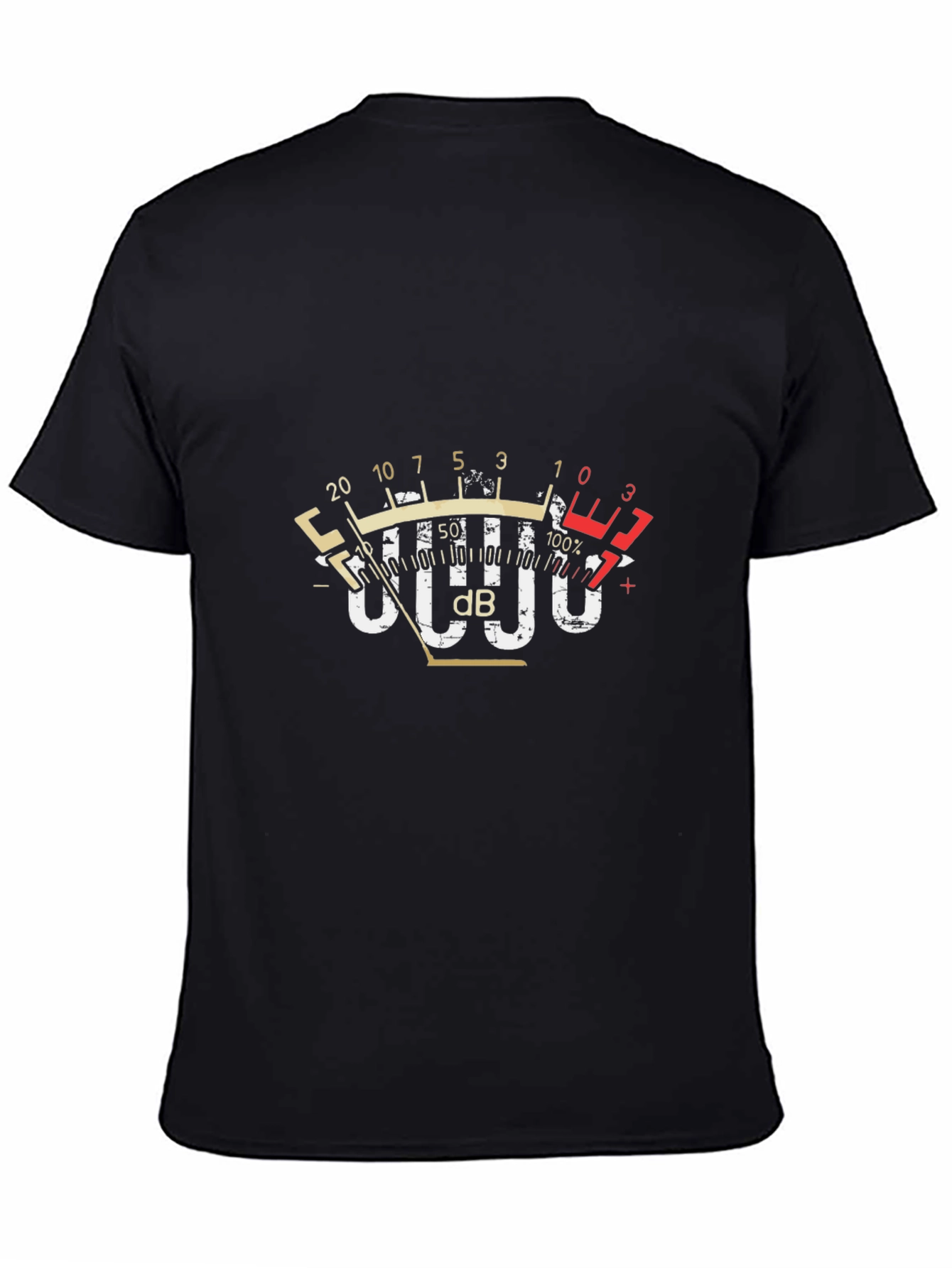 Sound Meter Graphic Tee - Black Cotton Blend
