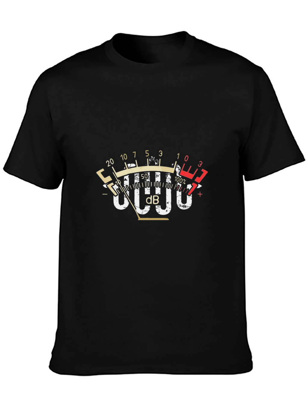 Sound Meter Graphic Tee - Black Cotton Blend