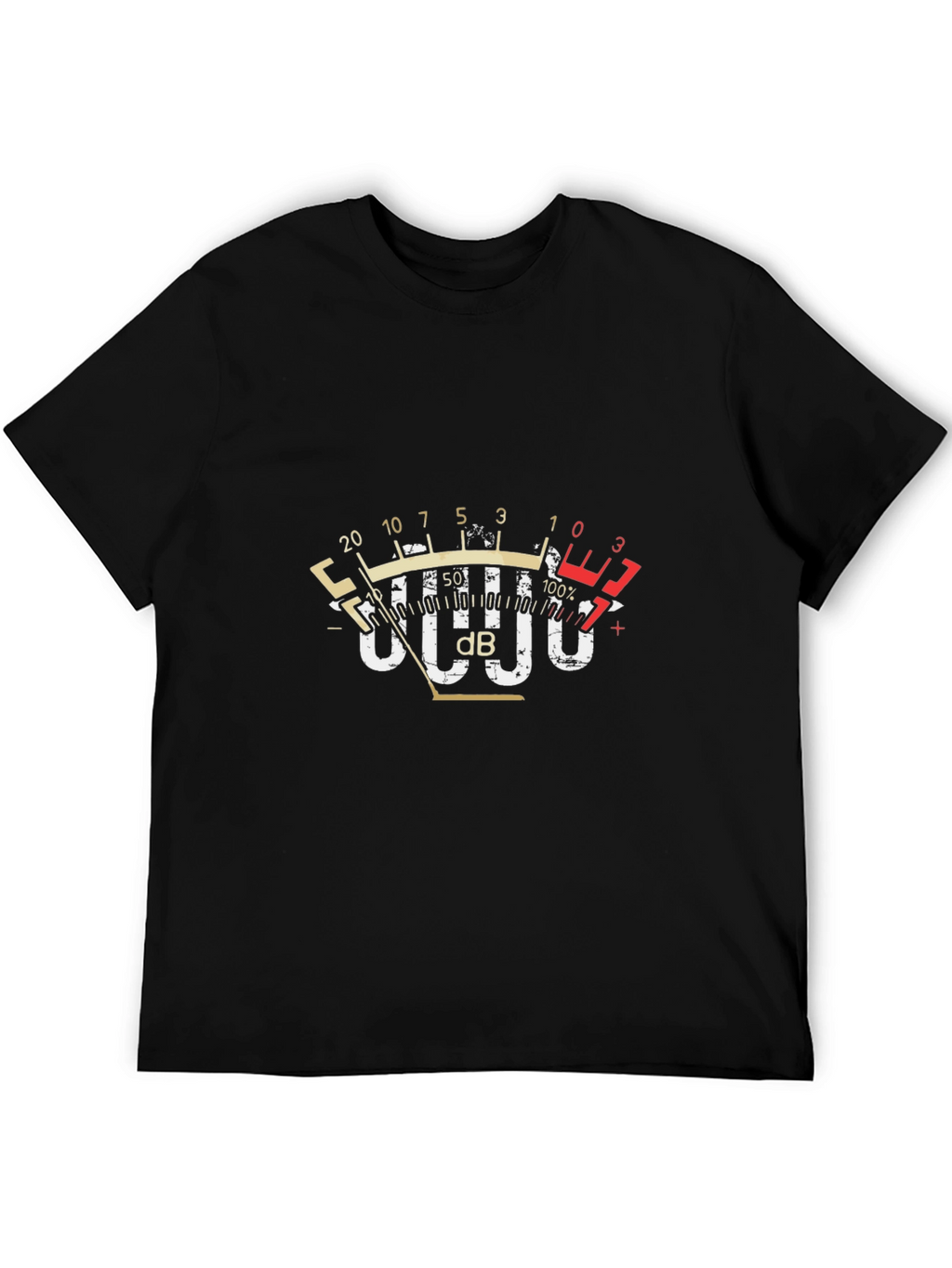 Sound Meter Graphic Tee - Black Cotton Blend