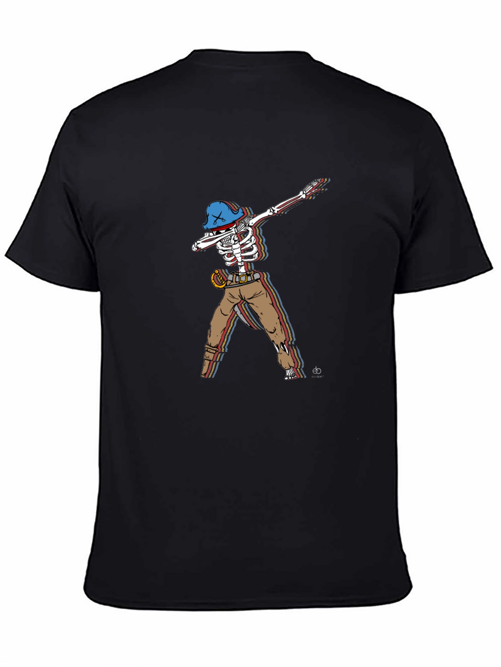 Dabbing Pirate Skeleton Graphic Tee
