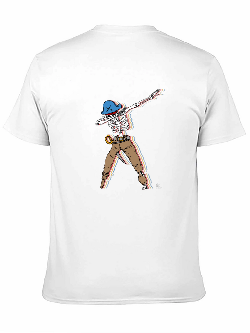 Dabbing Pirate Skeleton Graphic Tee
