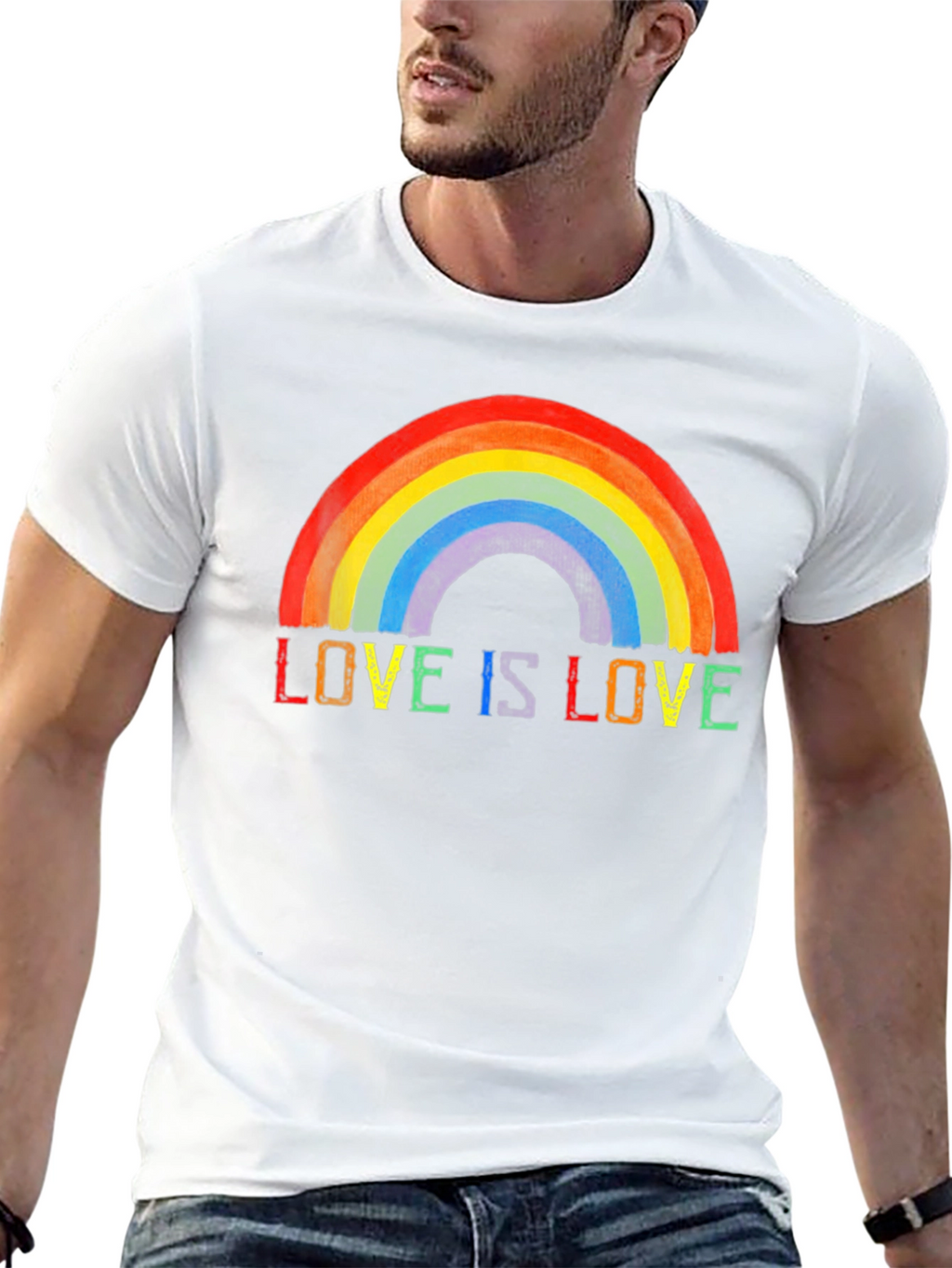 Love is Love Rainbow Pride Graphic Tee