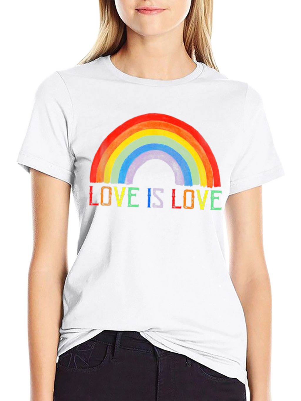 Love is Love Rainbow Pride Graphic Tee