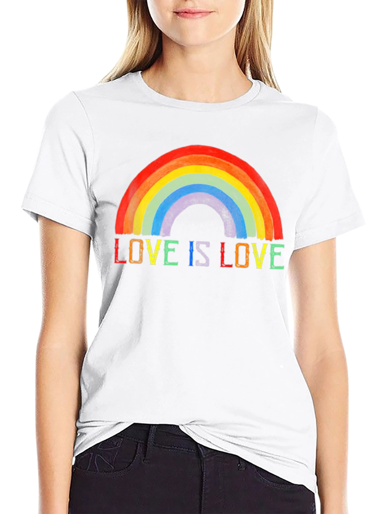 Love is Love Rainbow Pride Graphic Tee