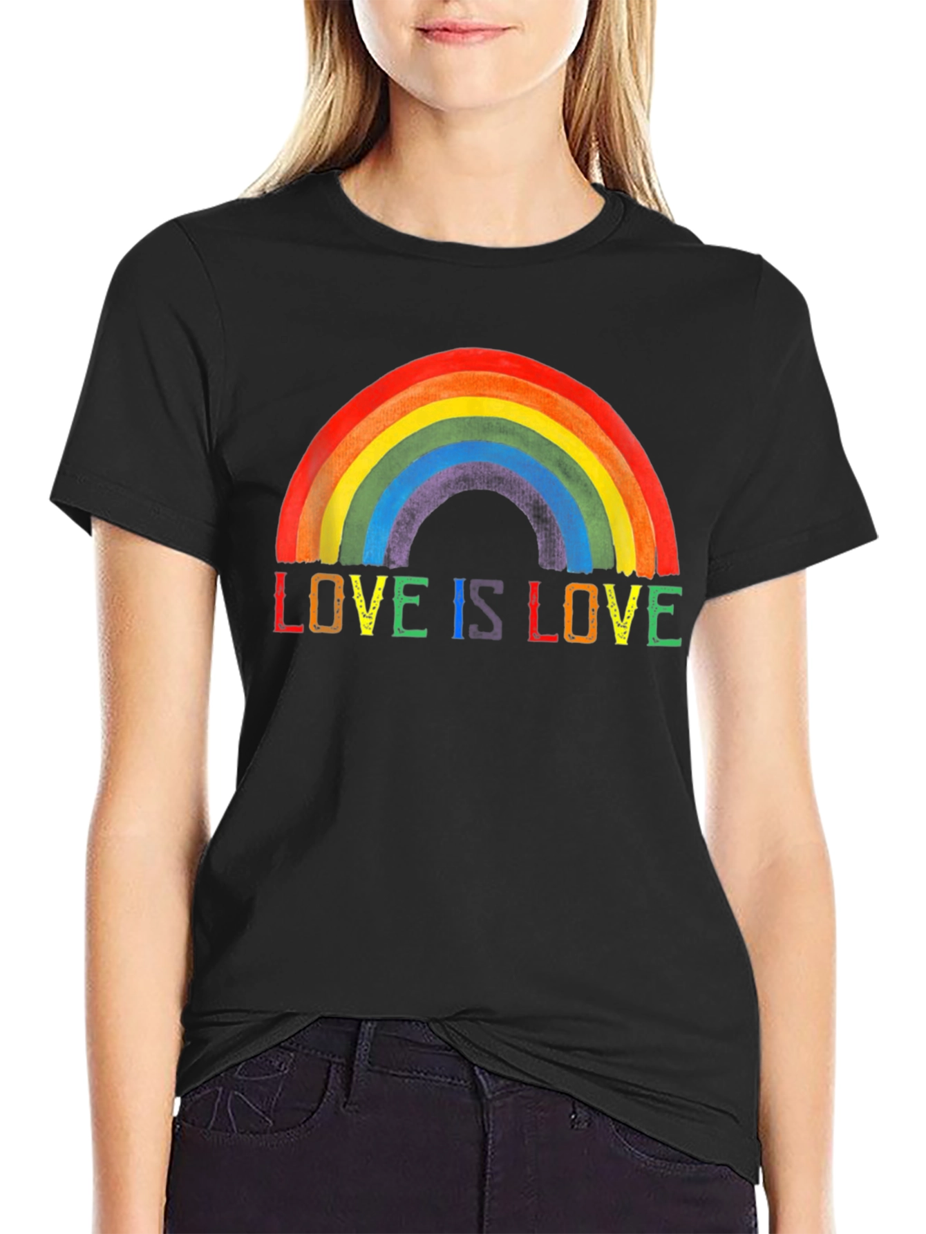 Love is Love Rainbow Pride Graphic Tee