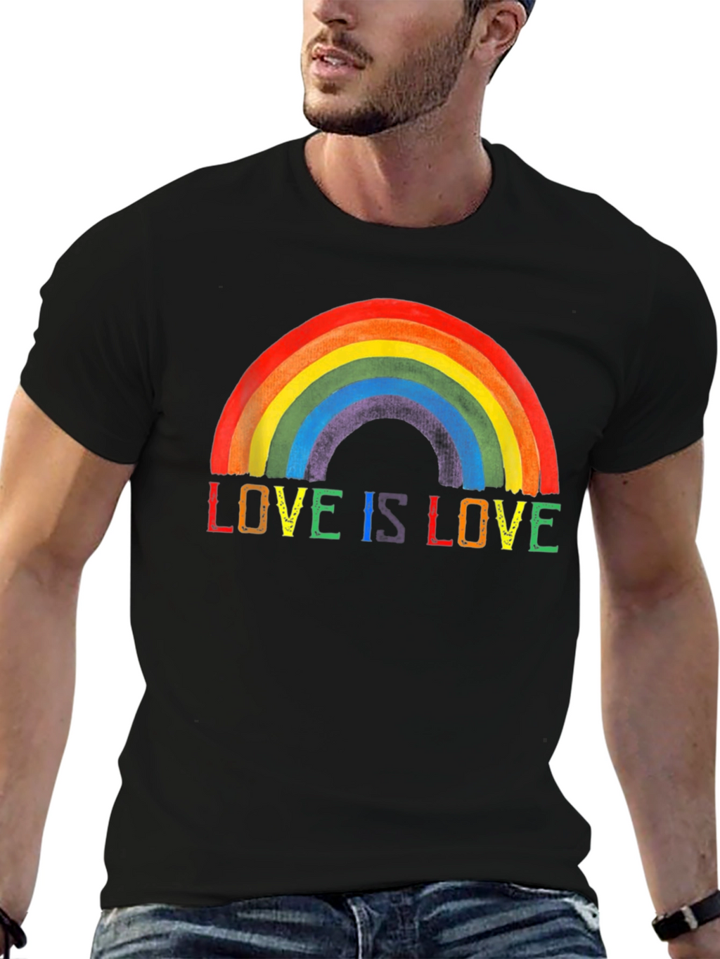 Love is Love Rainbow Pride Graphic Tee