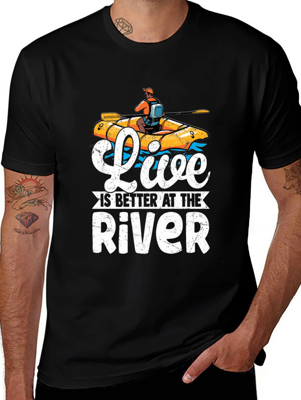 Live is Better at the River Rafting T-Shirt