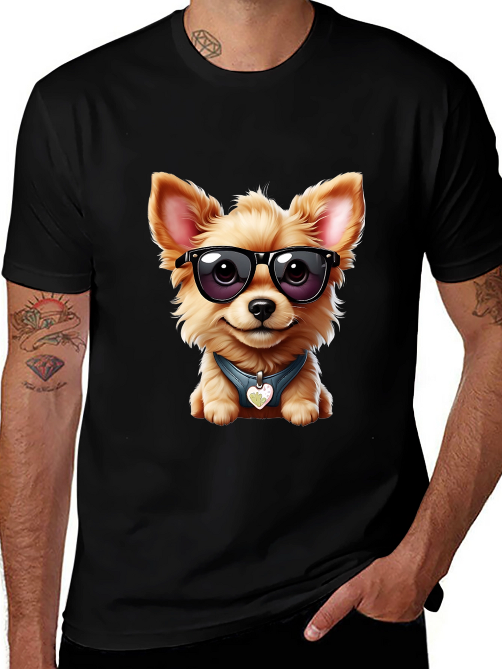 Cool Dog Tee: Stylish Canine Graphic T-Shirt