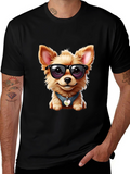 Cool Dog Tee: Stylish Canine Graphic T-Shirt