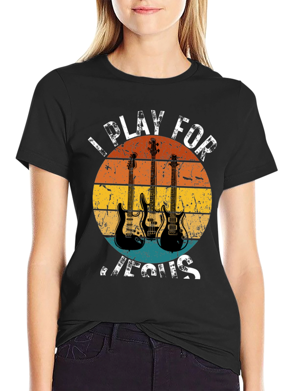 I Play for Jesus Guitar T-Shirt