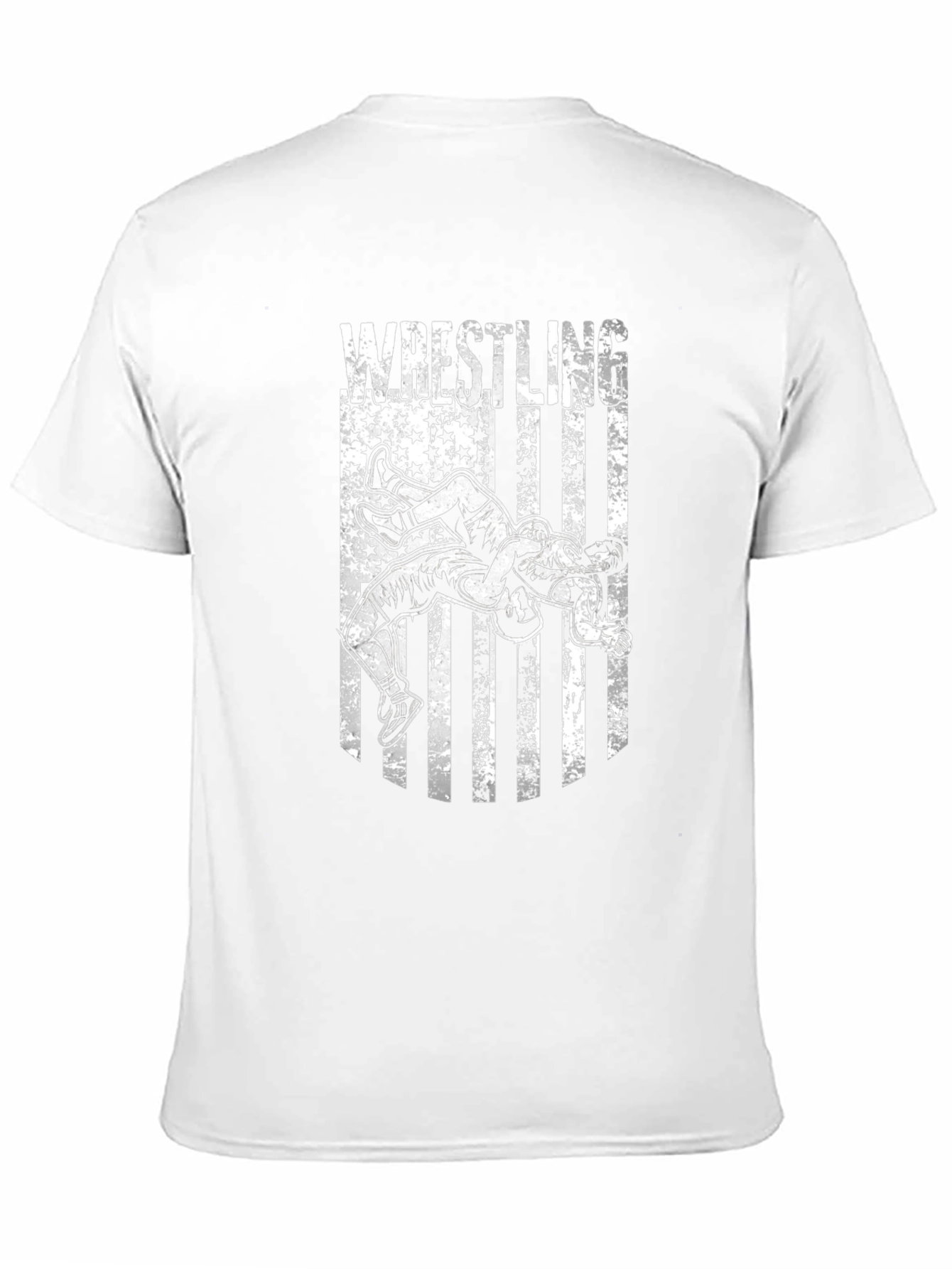 Wrestling USA Flag Graphic T-Shirt