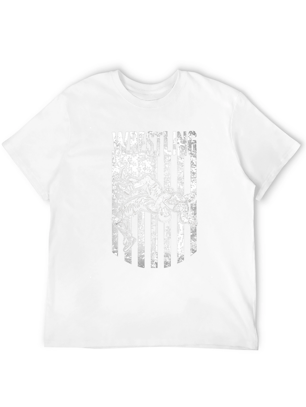 Wrestling USA Flag Graphic T-Shirt
