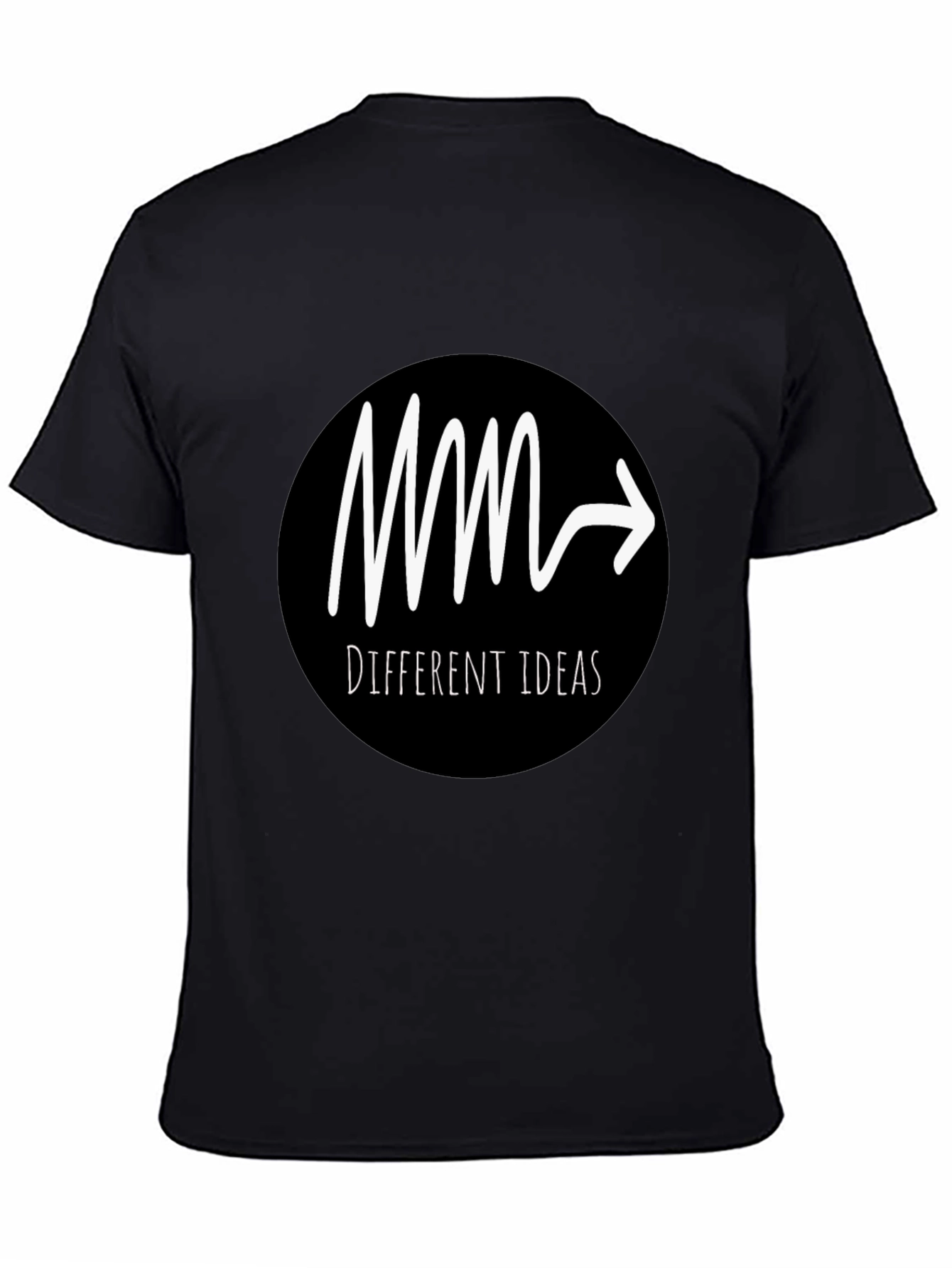 Different Ideas Graphic T-Shirt - Black Cotton Tee
