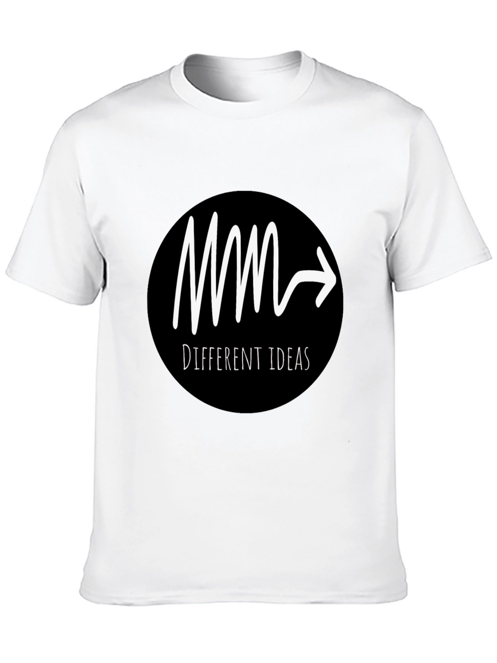 Different Ideas Graphic T-Shirt - Black Cotton Tee
