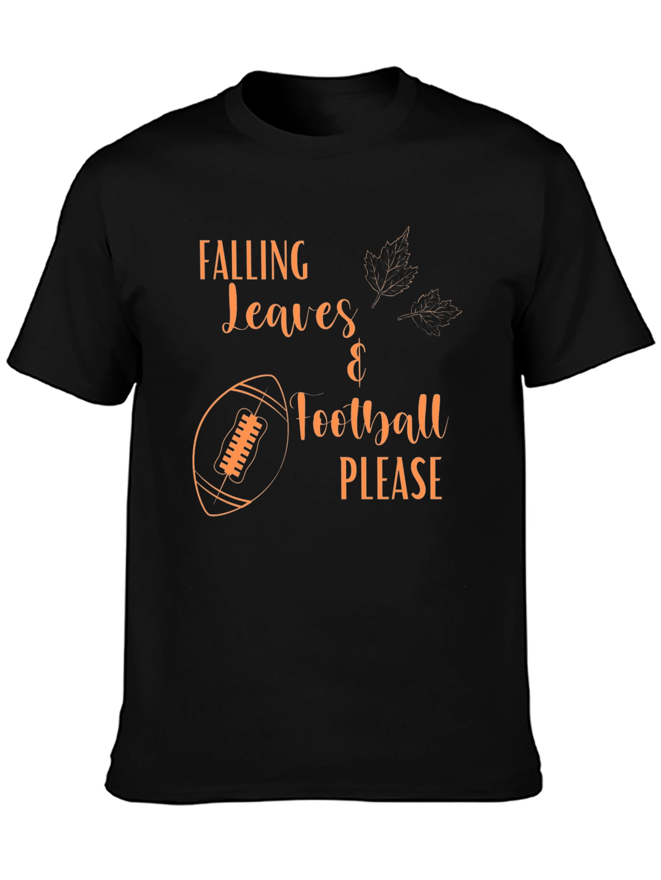 Falling Leaves Football Please T-Shirt