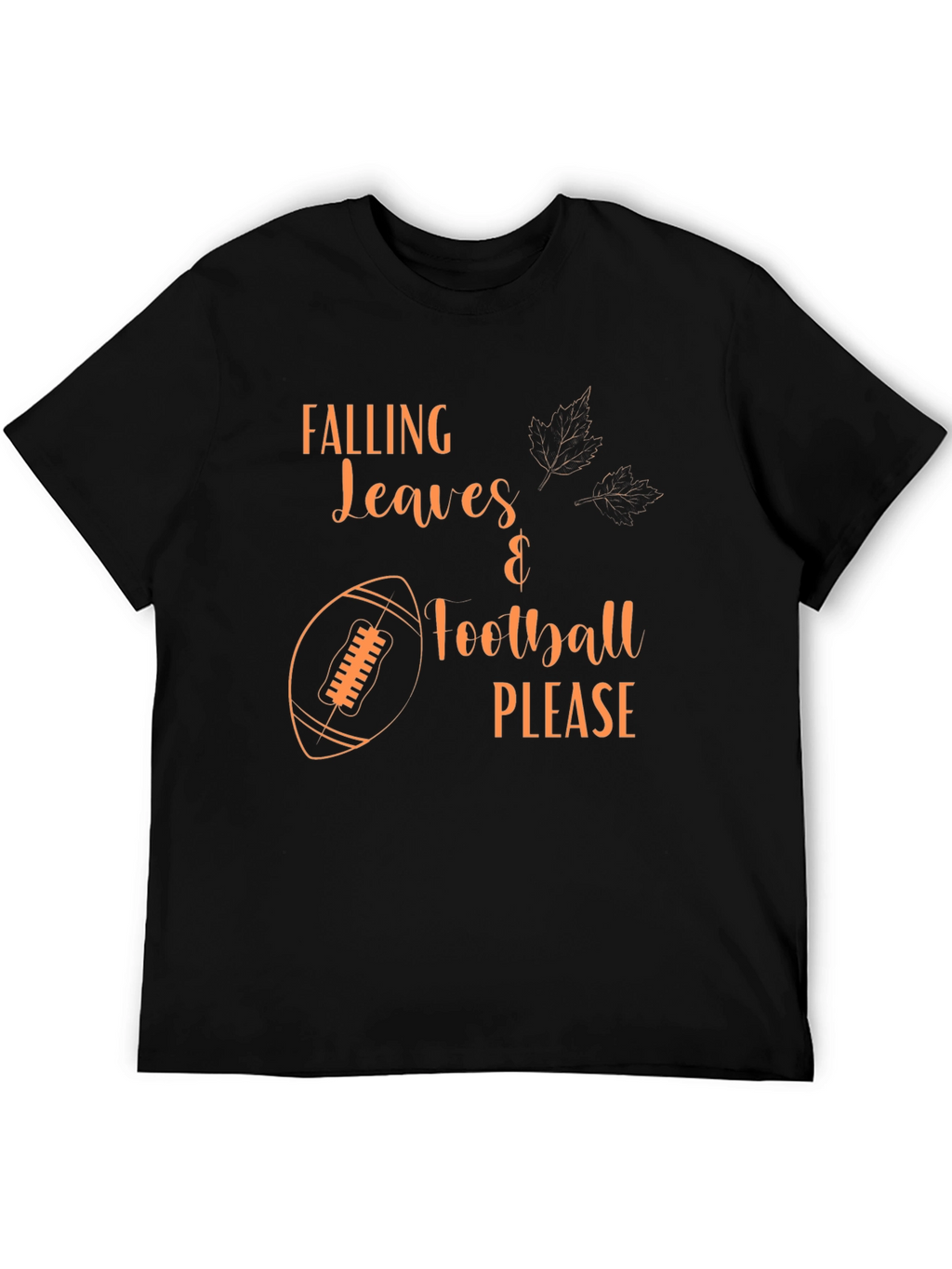 Falling Leaves Football Please T-Shirt