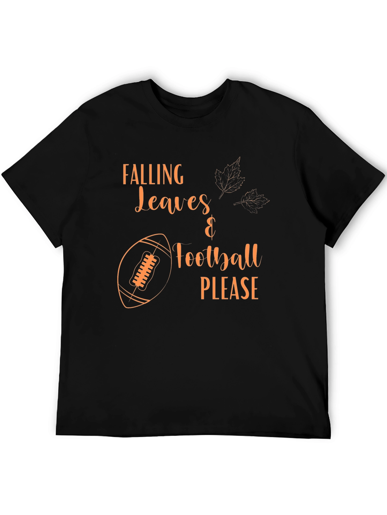 Falling Leaves Football Please T-Shirt