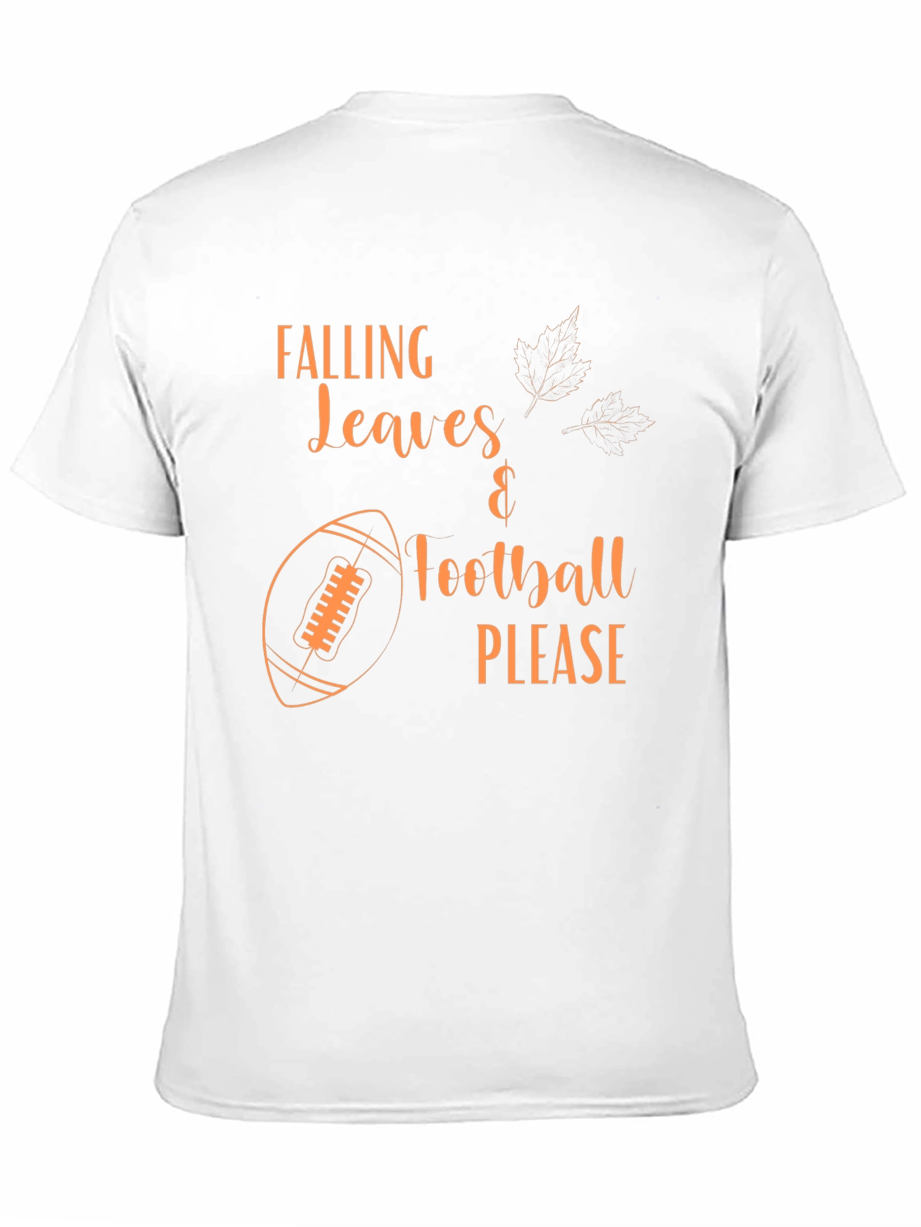 Falling Leaves Football Please T-Shirt