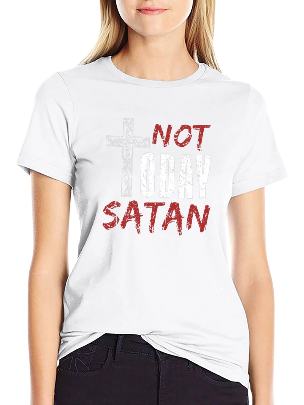 Not Today Satan Graphic Tee