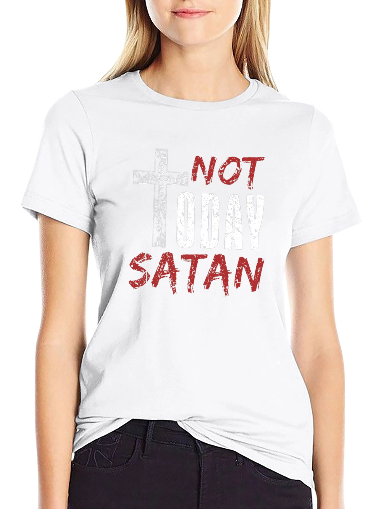 Not Today Satan Graphic Tee
